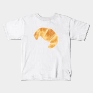 Tasty Croissant, watercolor art Kids T-Shirt